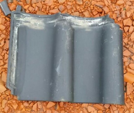 gebruikte zwarte dakpan